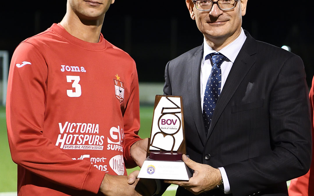 Ferdinando Apap (Victoria Hotspurs) lands October award