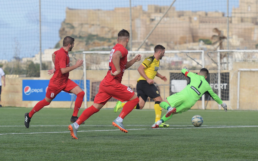 Xewkija score three goals in each half to reach the third round