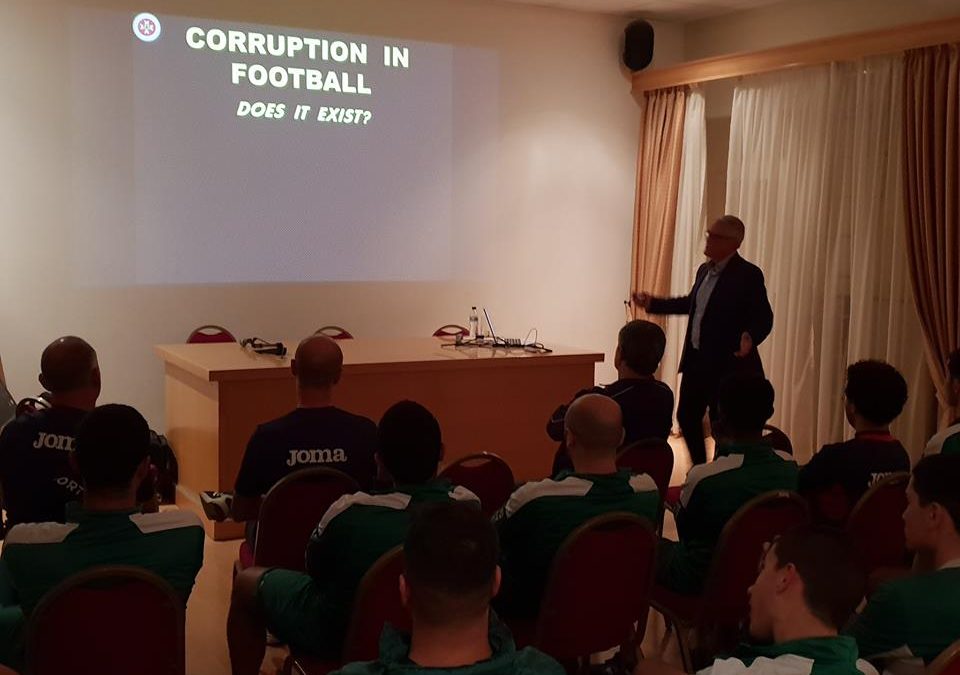 Oratory Youths attends lecture about Match fixing