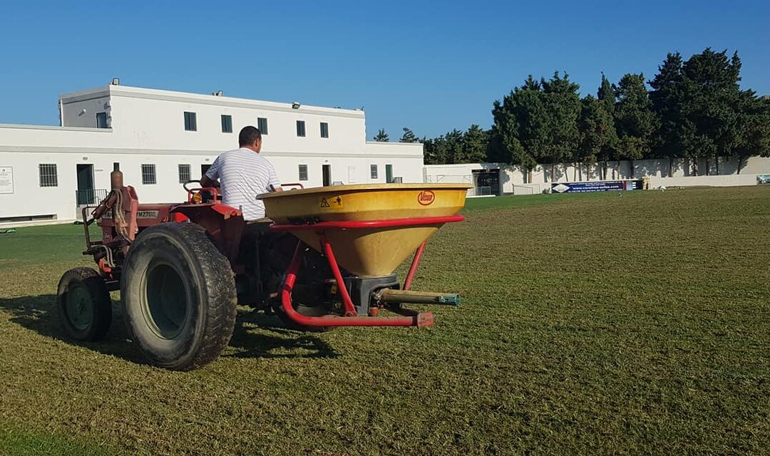 Gozo Stadium being reseeded