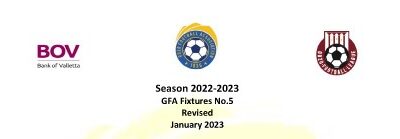 Fixtures for January Updated