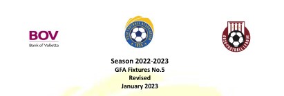 Fixtures for January Updated