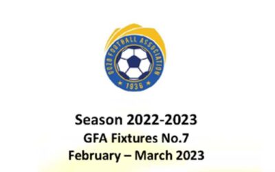 Fixtures for February and March 2023