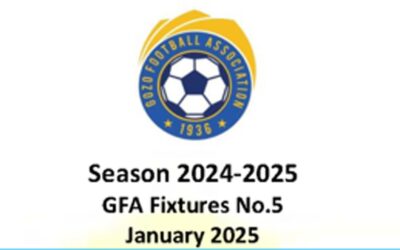 GFA Fixtures No. 5 – January 2025