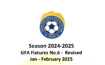 GFA Fixtures No. 6 Revised January- February 2025