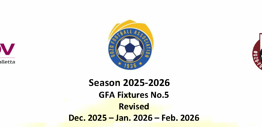 GFA Fixtures No 5 * REVISED *- 2025/2026