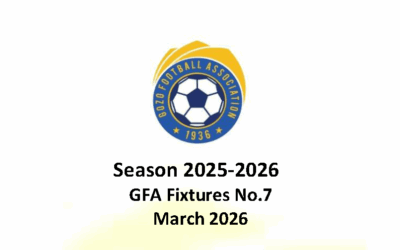 GFA Fixtures No 7 March – 2025-2026
