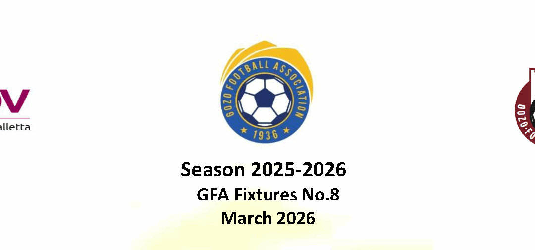 GFA Fixtures No 8 March – 2025-2026