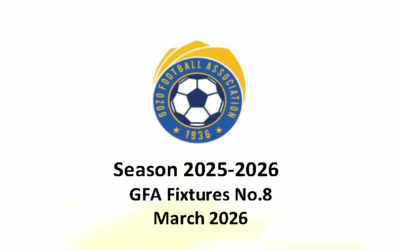 GFA Fixtures No 8 March – 2025-2026